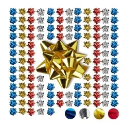 100x Geschenkschleifen In Bunt