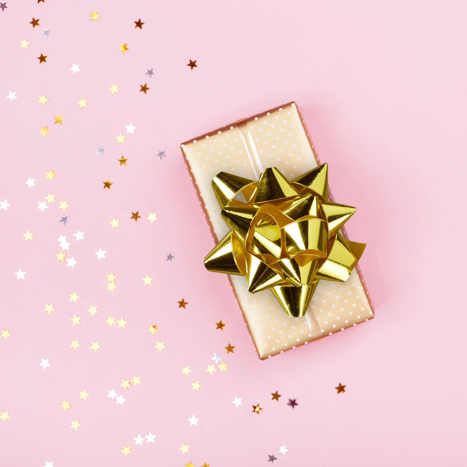 100x Geschenkschleifen In Gold – Bild 2