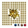 100x Geschenkschleifen In Gold