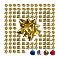 100x Geschenkschleifen In Gold