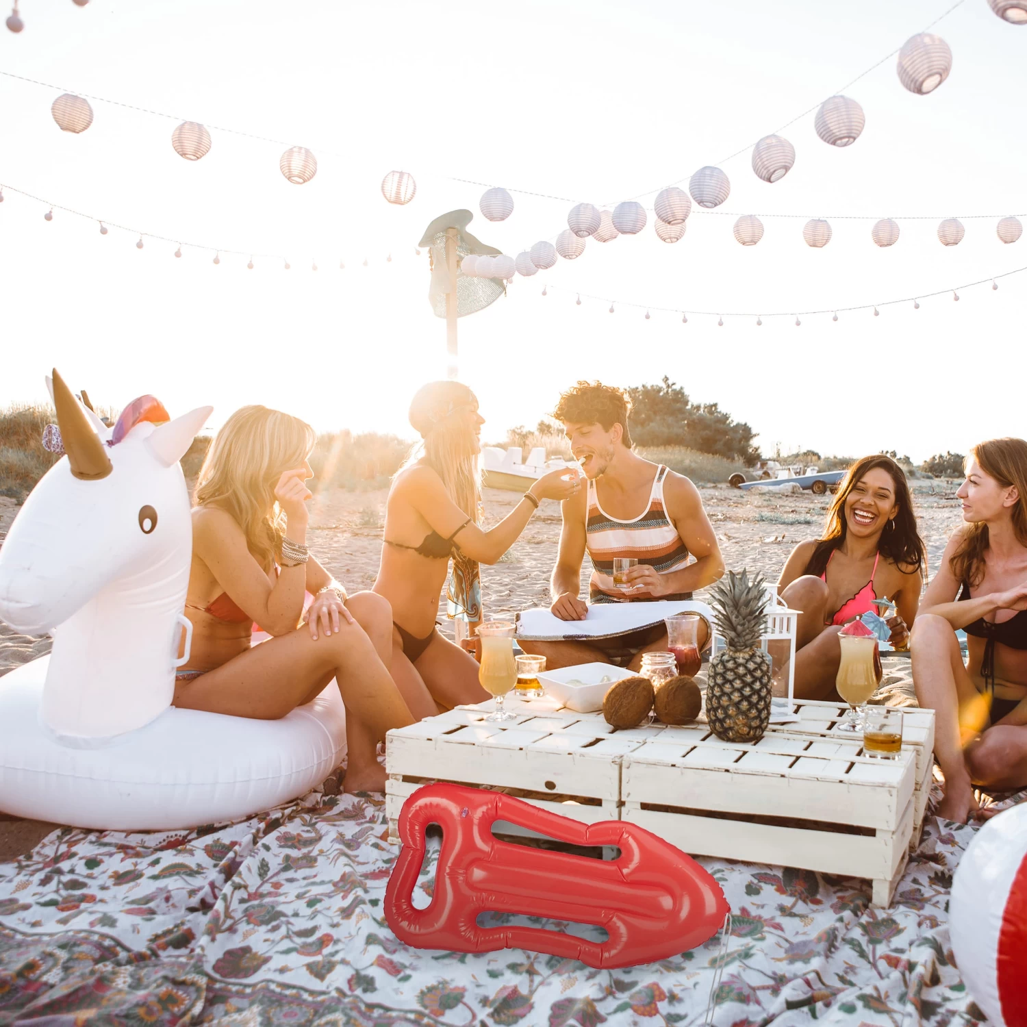 10x Aufblasrettungsboje In Rot – Bild 5