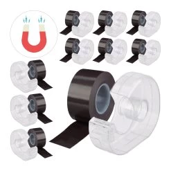 10x Magnetband In Schwarz - Je (L)5 M