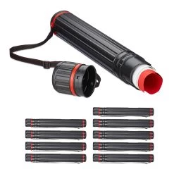 10x Posterrolle In Schwarz - (L)64 - 107 Cm