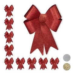 10x Riesenschleife In Rot