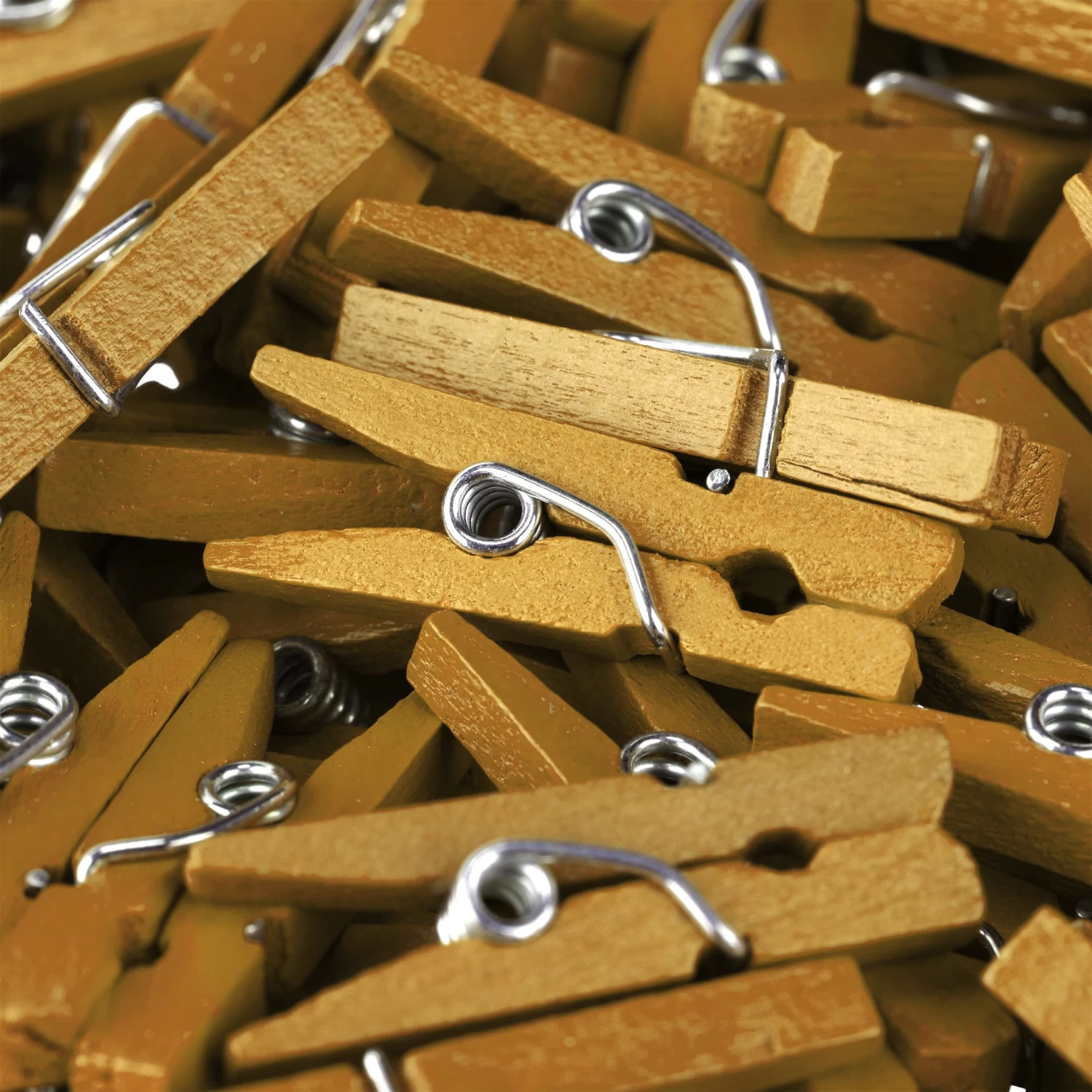 144x Miniholzklammern In Gold – Bild 7