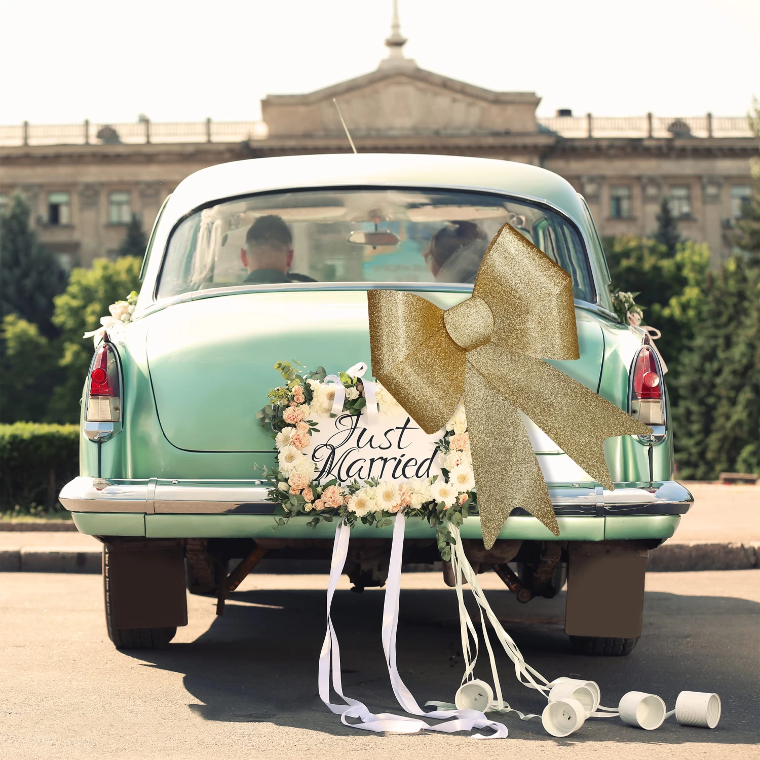 1x Riesenschleife In Gold – Bild 3