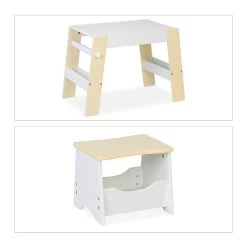 2-tlg. Kindersitzgruppe In Weiß/ Beige