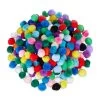 200x Pompons In Bunt - Ø 2 Cm