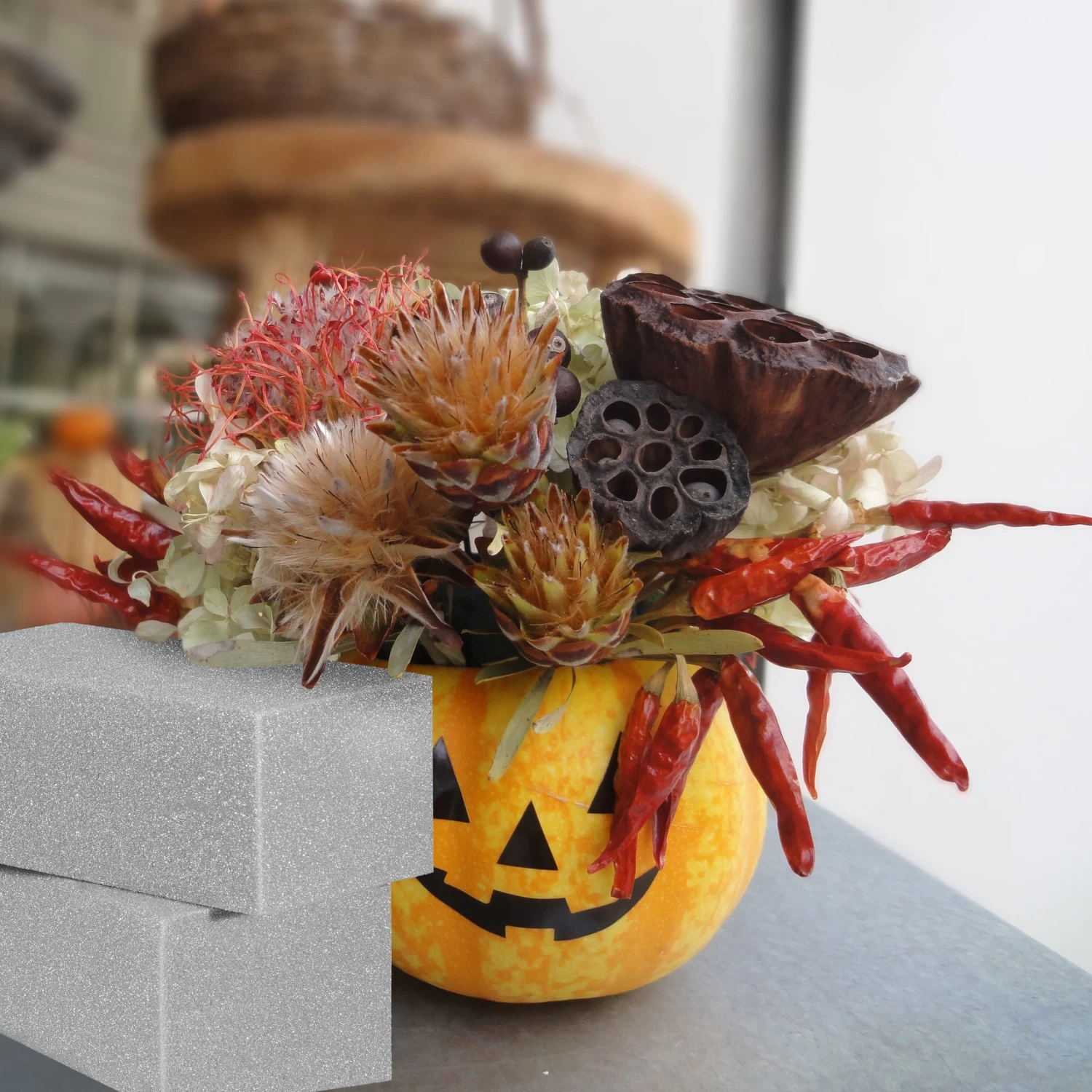 24x Steckschaum In Grau - (B)20 X (H)7,5 X (T)10 Cm – Bild 3