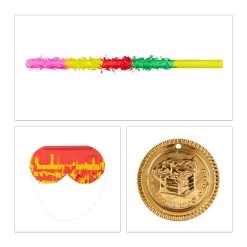 291tlg. Pinata Set "Piratenschiff" In Bunt