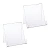 2x Buchaufsteller In Transparent - (B)15 X (H)15 X (T)11,5 Cm
