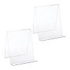 2x Buchaufsteller In Transparent - (B)20 X (H)24 X (T)20 Cm