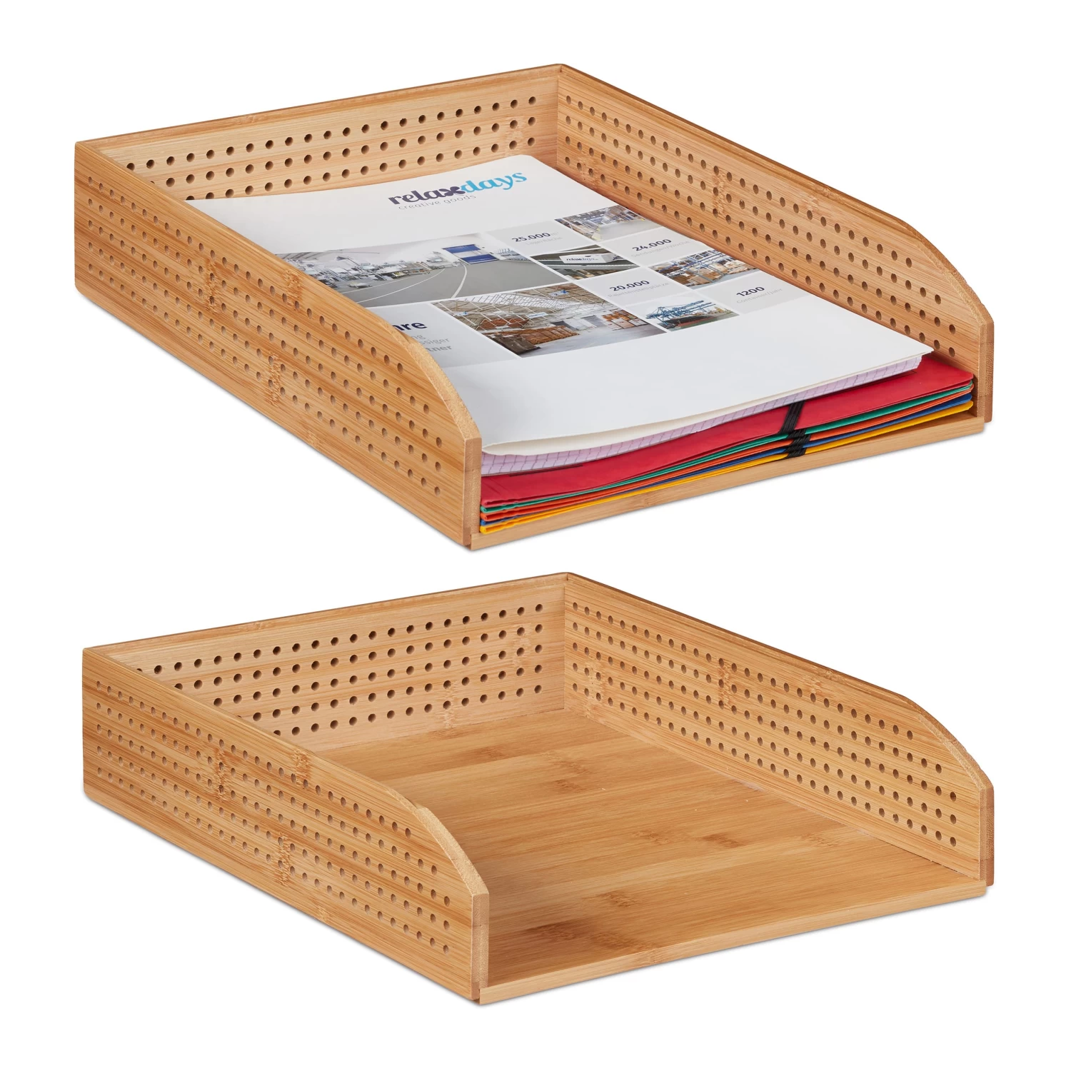 2x Dokumentenablage In Natürlich - DIN A4