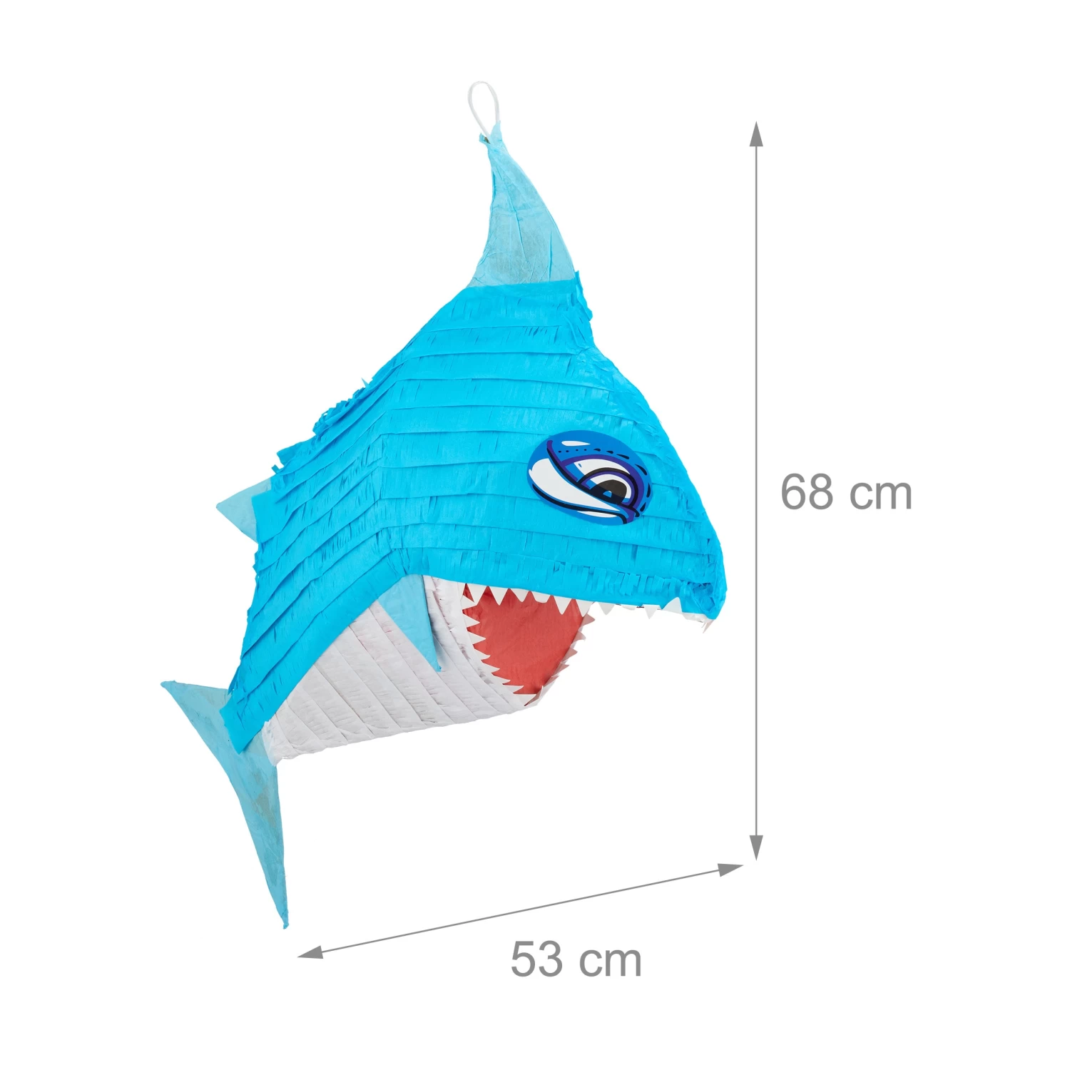 2x Pinata "Hai" In Blau/ Weiß – Bild 4