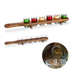 2x Schnapsbrett In Braun