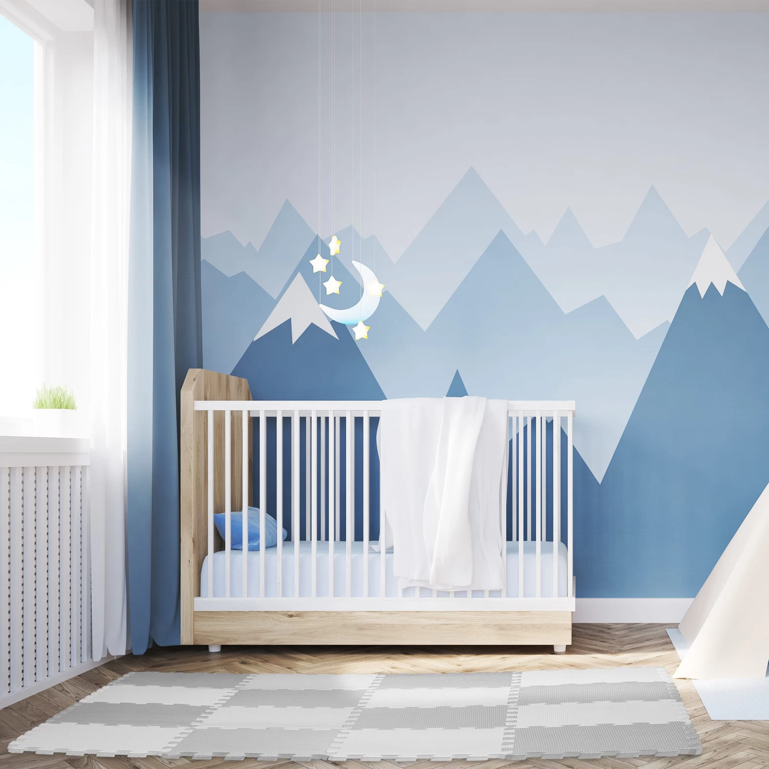 36-tlg. Puzzlematte In Grau/ Weiß – Bild 2