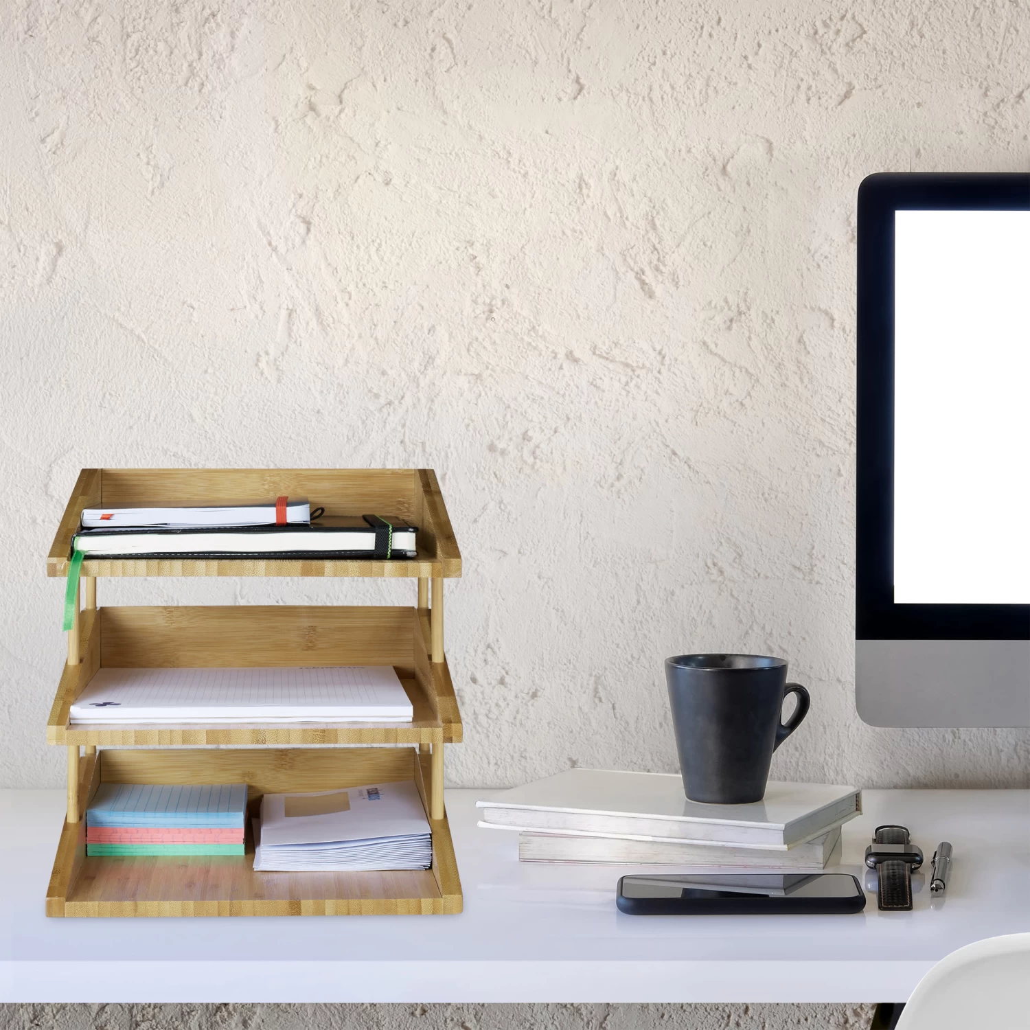 3er Set: Dokumentenablage In Natur - A4 – Bild 2