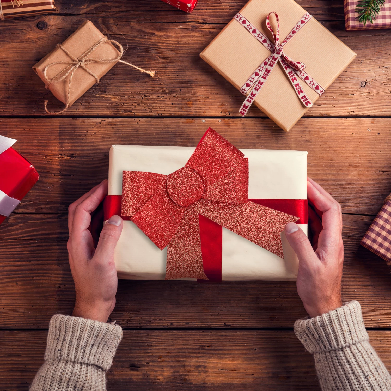 3x Geschenkschleife In Gold – Bild 5