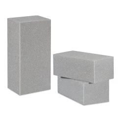 3x Steckschaum In Grau