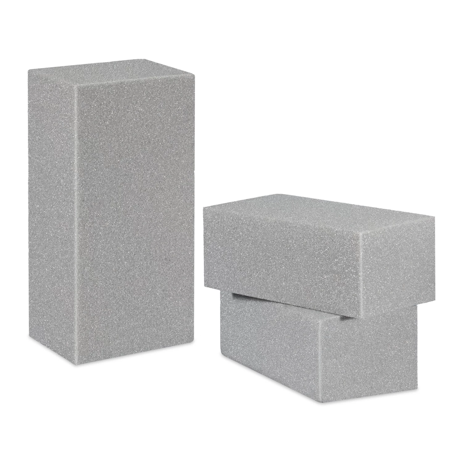 3x Steckschaum In Grau