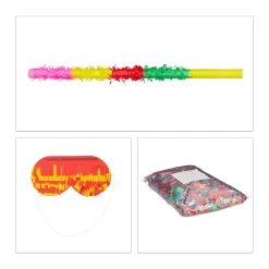 4tlg. Pinata Set "Torte" In Bunt