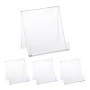 4x Buchaufsteller In Transparent - (B)15 X (H)15 X (T)11,5 Cm