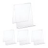 4x Buchaufsteller In Transparent - (B)20 X (H)24 X (T)20 Cm