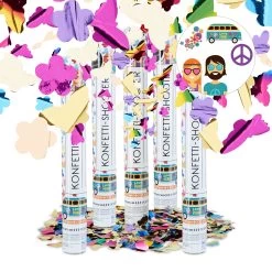 5x Partypopper In Bunt