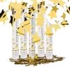 5x Partypopper In Gold