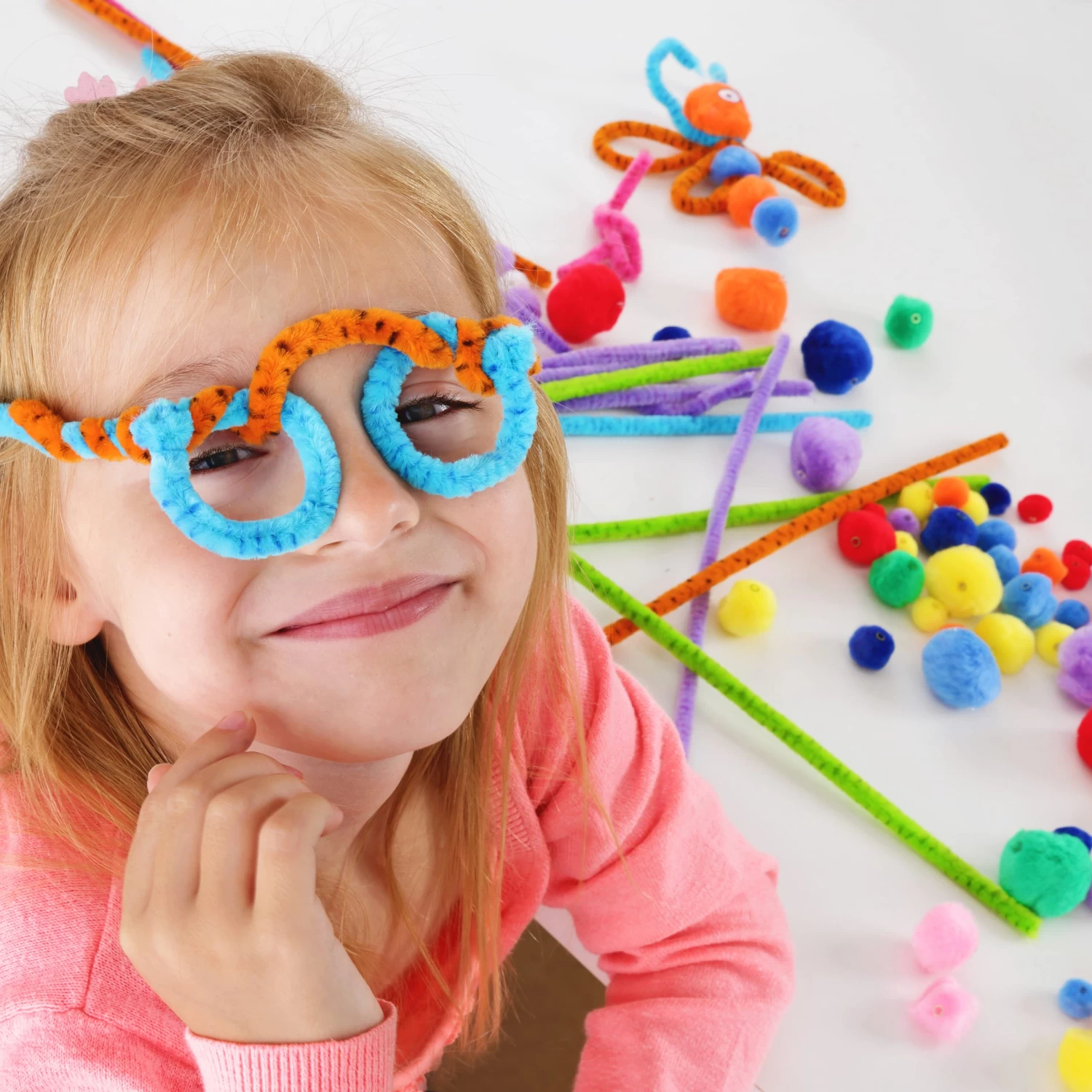 800x Pompons In Bunt - Ă 2 Cm â Bild 3