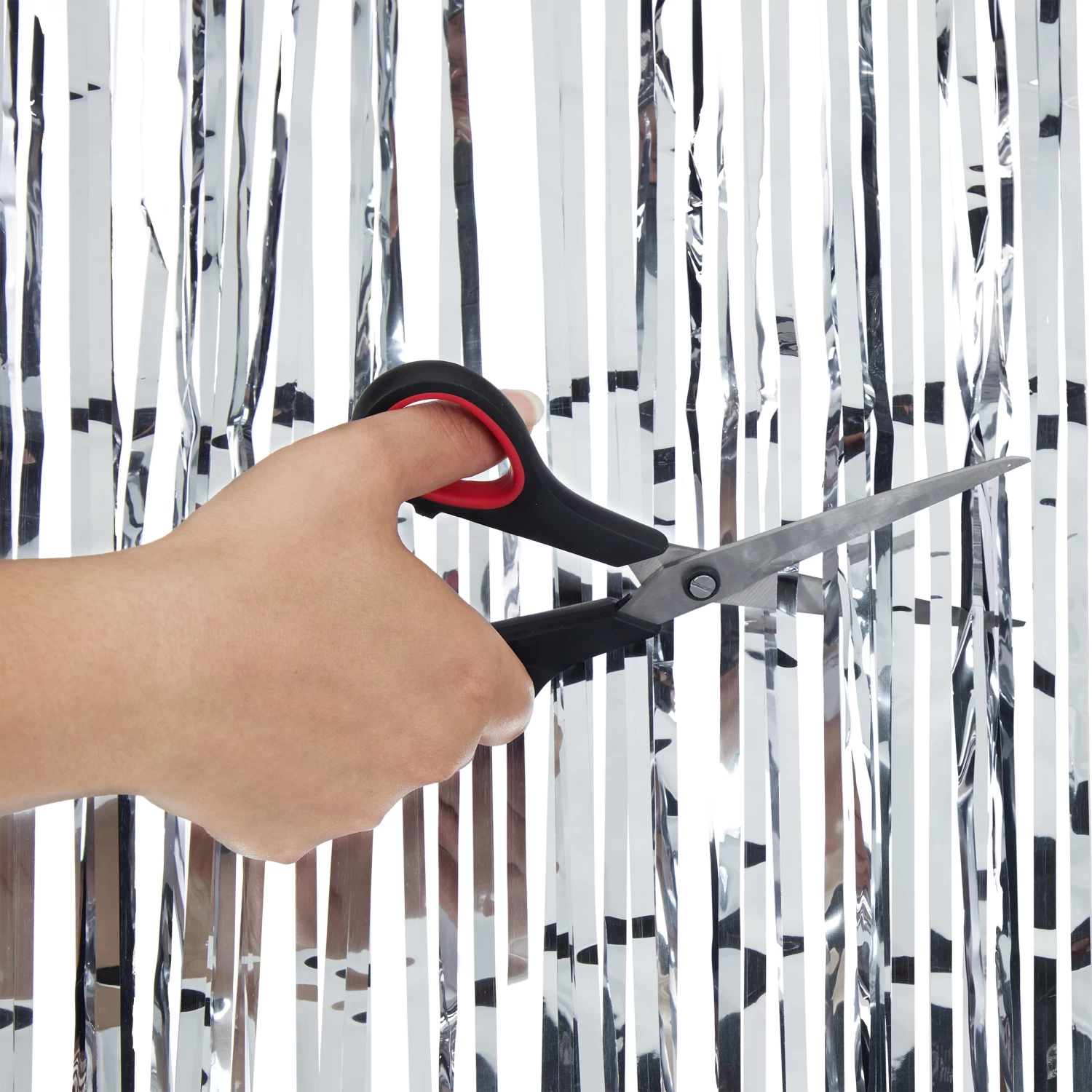 8x Partyvorhang In Silber - (B)100 X (H)250 Cm – Bild 6