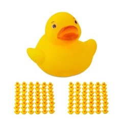 96x Badeente In Gelb