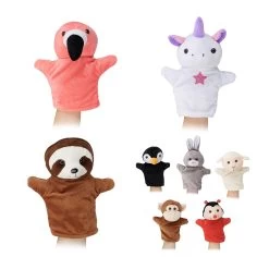 Handpuppen 8er Set In Bunt