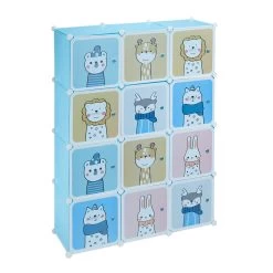 Kinder-Steckregal In Hellblau - (B)110 X (H)145 X (T)37 Cm