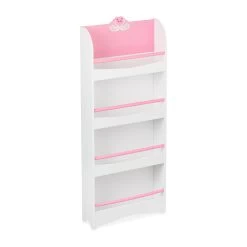 Kinderbücherregal "Schwan" In Weiß/ Rosa - (B)50,5 X (H)124 X (T)15 Cm