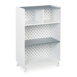 Kinderregal In Weiß/ Grau - (B)60 X (H)90 X (T)30 Cm