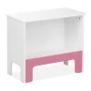 Kinderregal In Weiß/ Rosa - (B)48 X (H)40,5 X (T)24 Cm