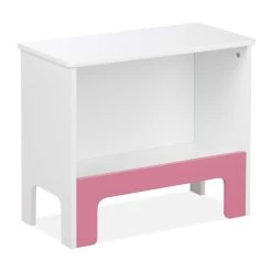 Kinderregal In Weiß/ Rosa - (B)48 X (H)40,5 X (T)24 Cm
