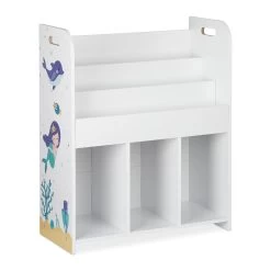 Kinderregal Meerjungfrau In Weiß - (B)62 X (H)75 X (T)29 Cm