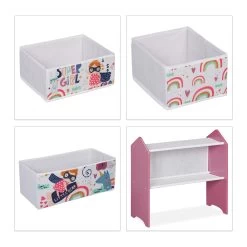 Kinderregal "Superheldin" In Bunt - (B)63 X (H)66 X (T)30 Cm