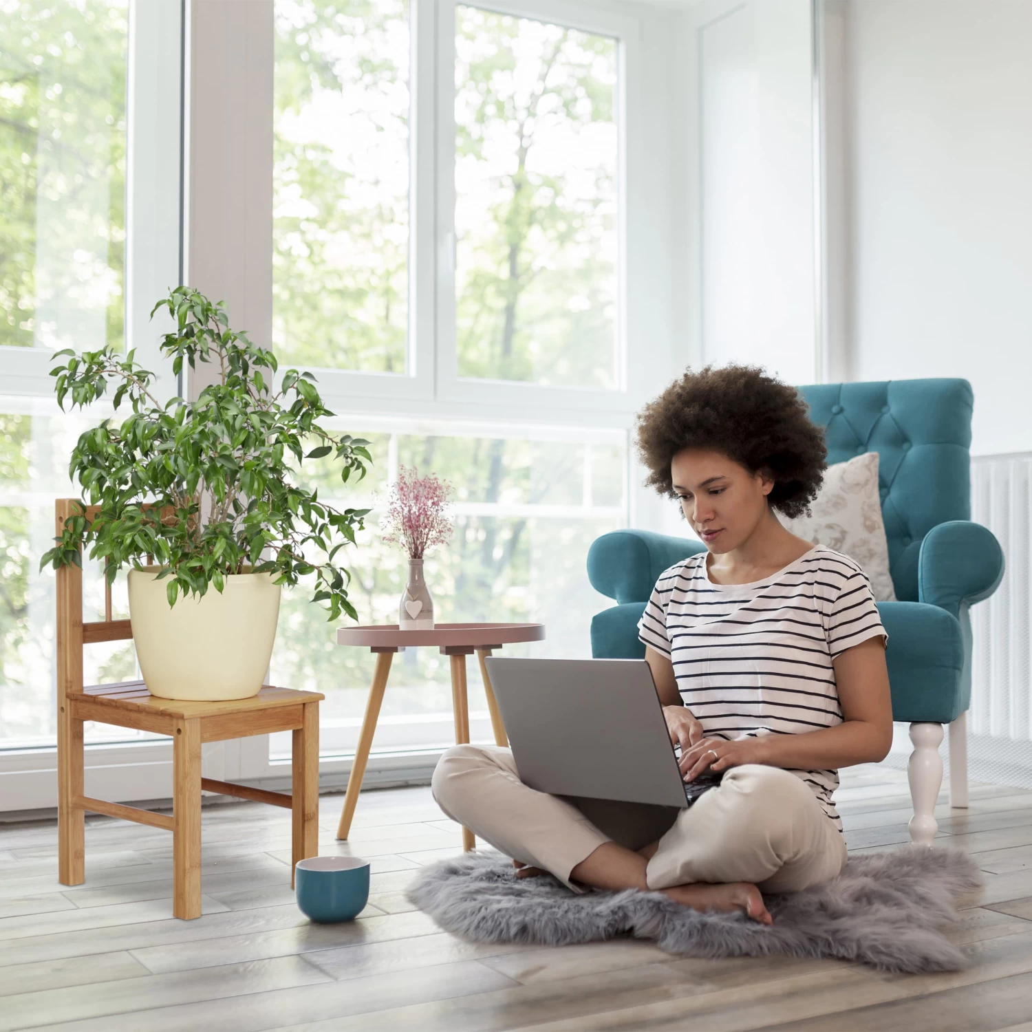 Kinderstuhl In Natur - (B)27 X (H)57 X (T)29 Cm – Bild 3