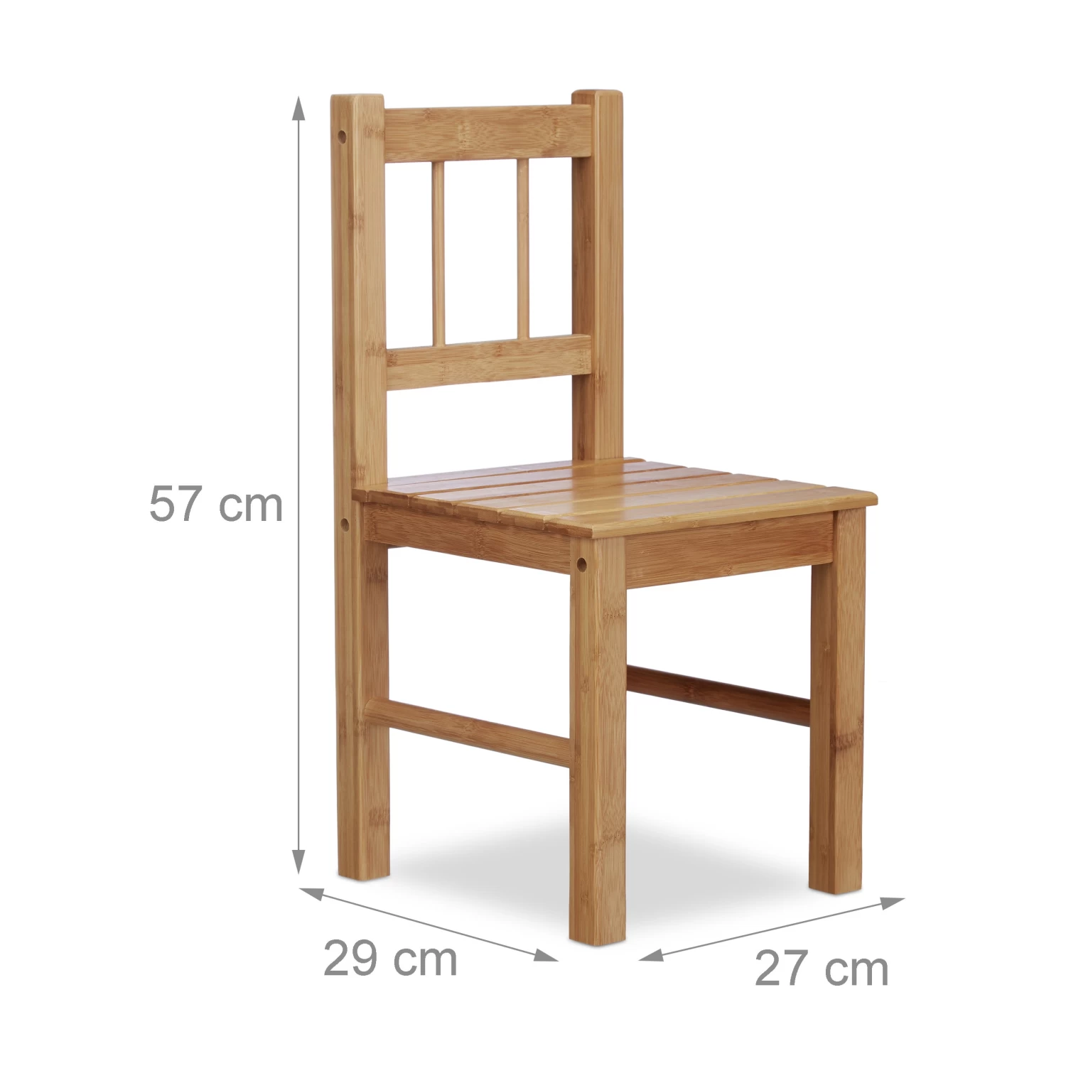 Kinderstuhl In Natur - (B)27 X (H)57 X (T)29 Cm – Bild 4