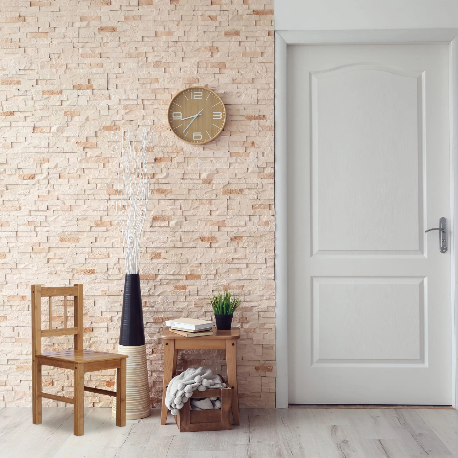 Kinderstuhl In Natur - (B)27 X (H)57 X (T)29 Cm – Bild 5