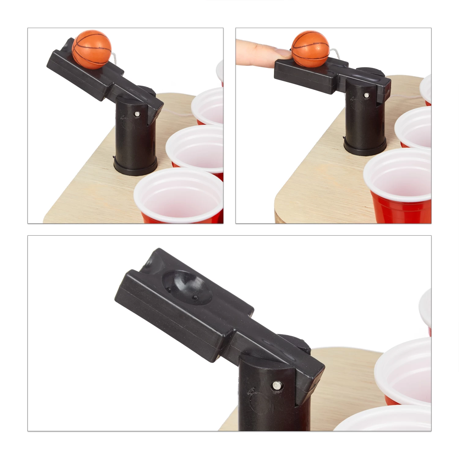 Mini Beer Pong In Natur/Rot â Bild 6