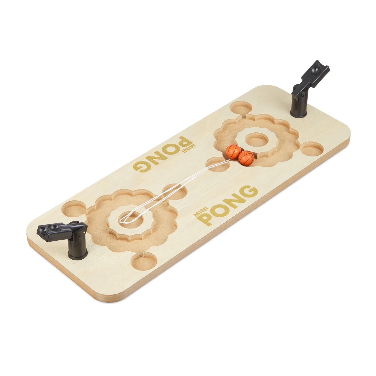 Mini Beer Pong In Natur/Rot