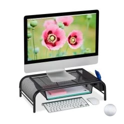 Monitorständer In Schwarz - (B)51 X (H)15 X (T)29,5 Cm