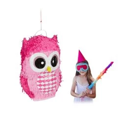 Pinata Eule In Pink