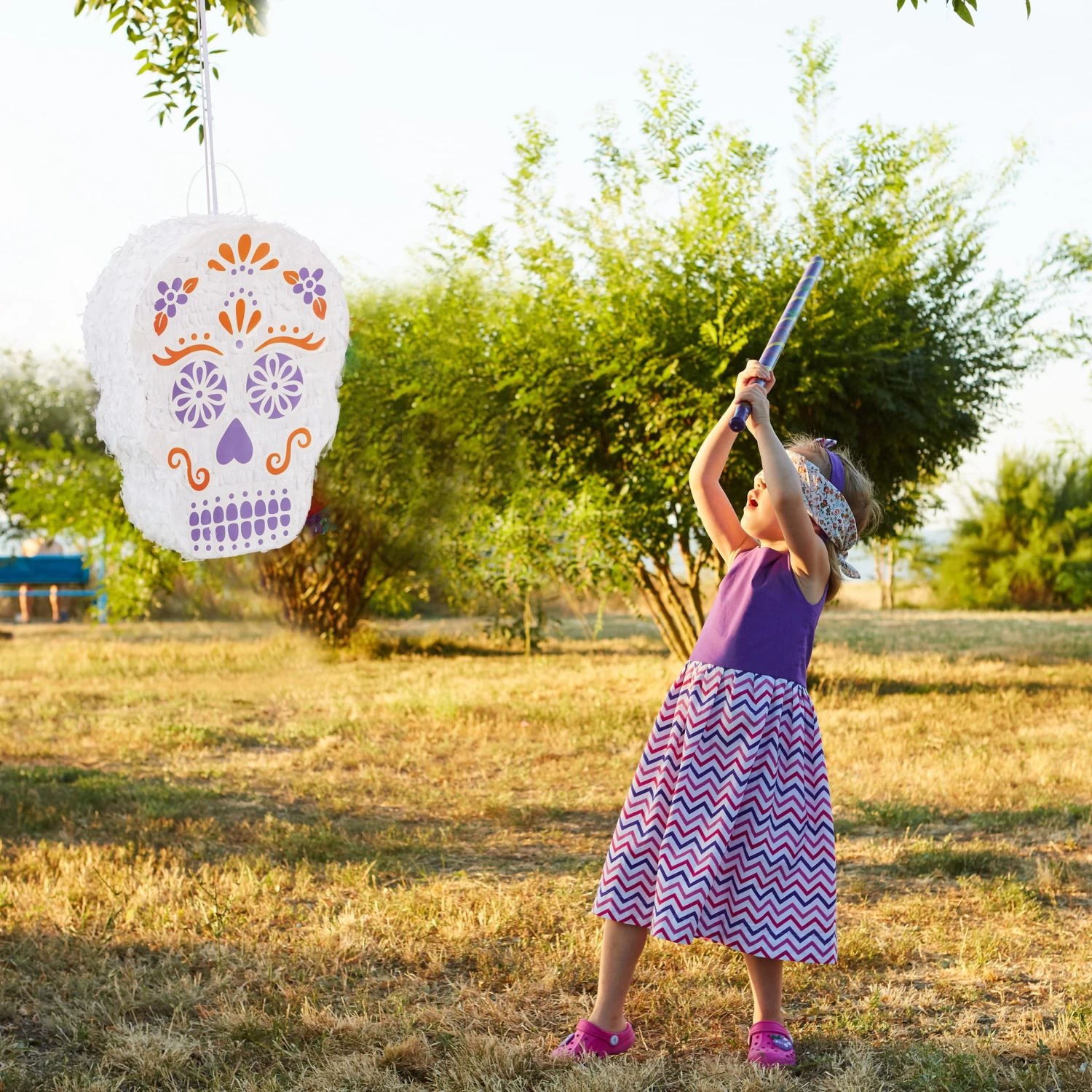 Pinata Totenkopf In Weiß – Bild 2
