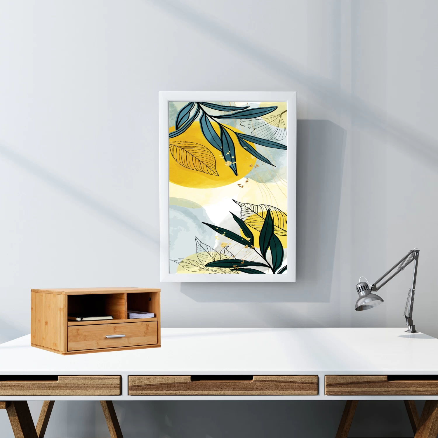 Schreibtisch Organizer In Natur - (B)40 X (H)22 X (T)31 Cm – Bild 5