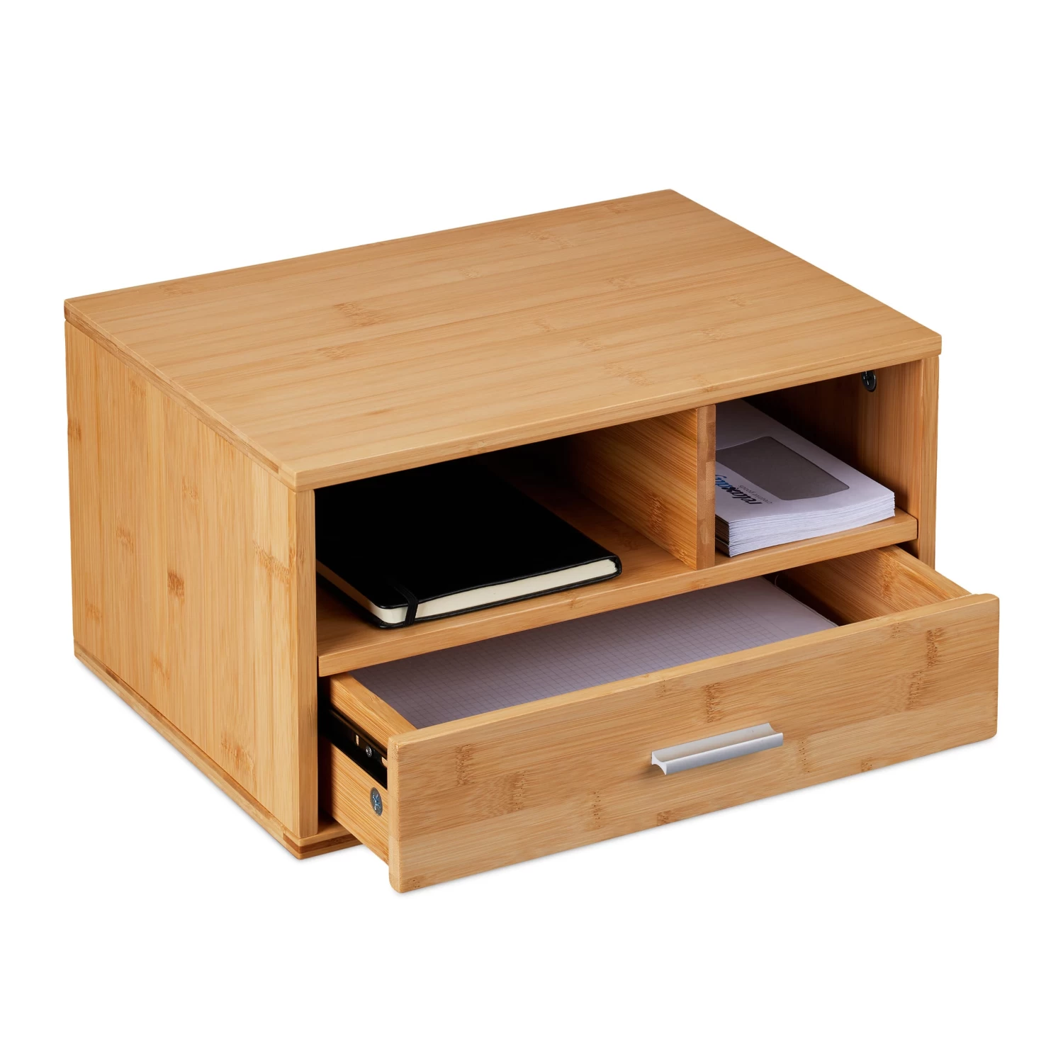 Schreibtisch Organizer In Natur - (B)40 X (H)22 X (T)31 Cm